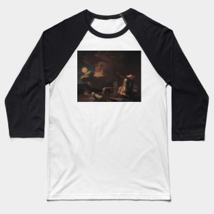 Fingal Sees the Ghosts of his Forefathers by Moonlight by Nicolai Abildgaard Baseball T-Shirt